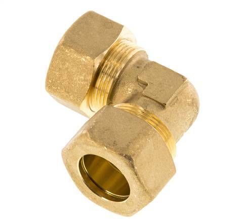 22mm Messing L-Knelfitting 90 graden 54 Bar DIN EN 1254-2