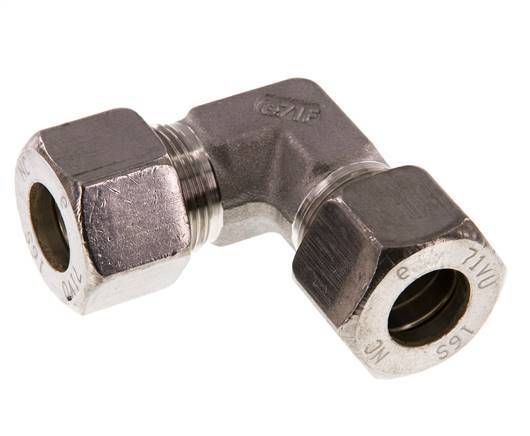 16S RVS L-Knelfitting 90 graden 400 Bar DIN 2353