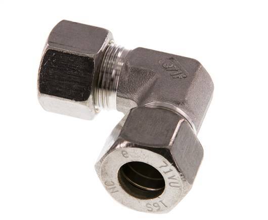 16S RVS L-Knelfitting 90 graden 400 Bar DIN 2353