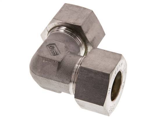 25S Stainless steel 90 deg Elbow Compression Fitting 400 Bar DIN 2353