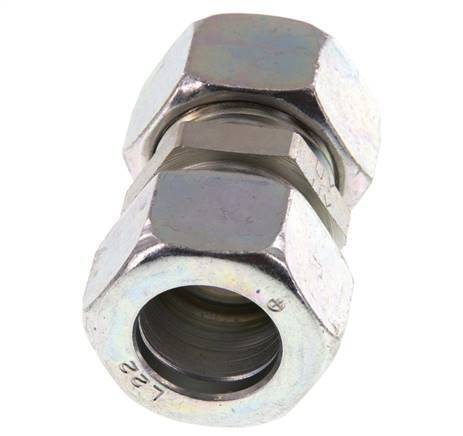 22L Verzinkt Stalen Rechte Snijring Koppeling 160 Bar DIN 2353