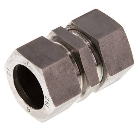 28L RVS Rechte Snijring Koppeling 160 Bar DIN 2353