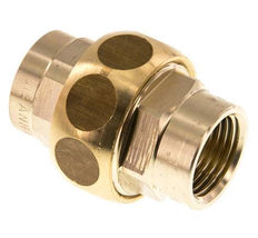 Rp 1/2'' Messing Borstnippel 3-delig met Conische afdichting 16 Bar