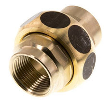 Rp 3/4'' Messing Borstnippel 3-delig met Conische afdichting 16 Bar