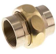 Rp 1 1/2'' Messing Borstnippel 3-delig met Conische afdichting 16 Bar
