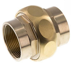 Rp 1 1/2'' Messing Borstnippel 3-delig met Conische afdichting 16 Bar