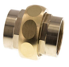 Rp 1 1/2'' Messing Borstnippel 3-delig met Conische afdichting 16 Bar