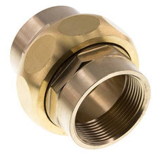 Rp 1 1/2'' Messing Borstnippel 3-delig met Conische afdichting 16 Bar