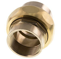 Rp 1 1/2'' Messing Borstnippel 3-delig met Conische afdichting 16 Bar