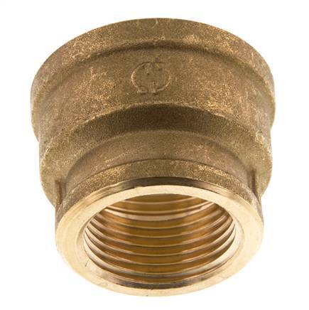 G 1 1/4'' x G 1'' Messing Ronde Sok 16 Bar