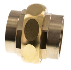 Rp 2'' Messing Borstnippel 3-delig met Conische afdichting 16 Bar