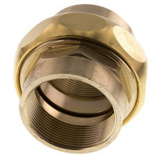 Rp 2'' Messing Borstnippel 3-delig met Conische afdichting 16 Bar