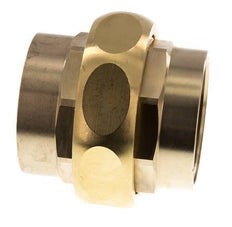 Rp 2'' Messing Borstnippel 3-delig met Conische afdichting 16 Bar