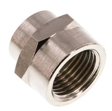 G 1/2'' x G 3/8'' Nickel plated Brass Socket 16 Bar [2 Pieces]