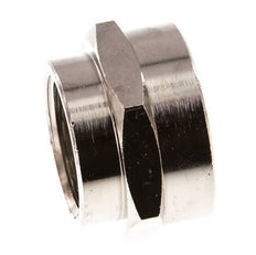 G 1'' x G 3/4'' Vernikkeld Messing Sok 16 Bar