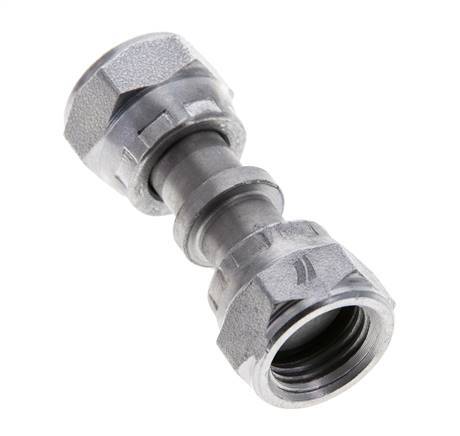 UNF 9/16''-18 Verzinkt Stalen Sok ORFS with Wartelmoer 630 Bar - Hydrauliek
