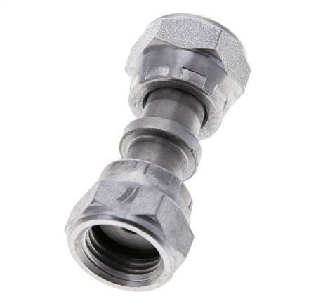 UNF 9/16''-18 Verzinkt Stalen Sok ORFS with Wartelmoer 630 Bar - Hydrauliek