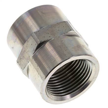 1'' NPT Verzinkt Stalen Sok 140 Bar - Hydrauliek
