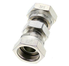 UN 1-7/16''-12 Zinc plated Steel Socket ORFS with Union nut 400 Bar - Hydraulic