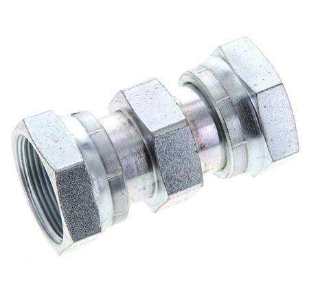UN 1-11/16''-12 Verzinkt Stalen Sok ORFS with Wartelmoer 250 Bar - Hydrauliek
