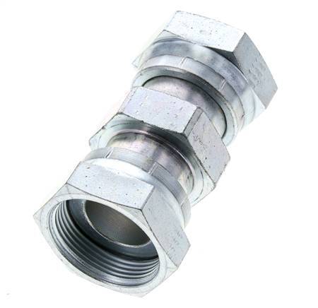 UN 1-11/16''-12 Verzinkt Stalen Sok ORFS with Wartelmoer 250 Bar - Hydrauliek