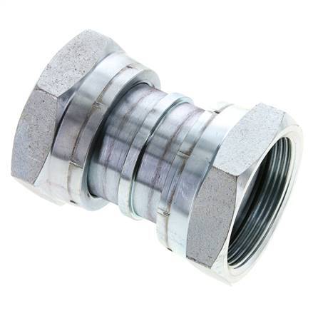 UN 2''-12 Verzinkt Stalen Sok ORFS with Wartelmoer 250 Bar - Hydrauliek