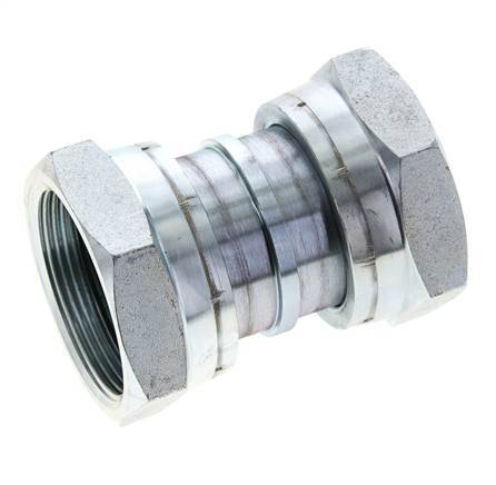 UN 2''-12 Verzinkt Stalen Sok ORFS with Wartelmoer 250 Bar - Hydrauliek