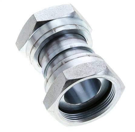 UN 2''-12 Verzinkt Stalen Sok ORFS with Wartelmoer 250 Bar - Hydrauliek
