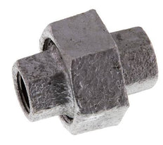 Rp 1/4'' Zinc plated Cast iron Double Nipple 3-pieces with Conically sealing 25 Bar
