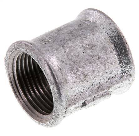 Rp 1'' Zinc plated Cast iron Round Socket 25 Bar [2 Pieces]
