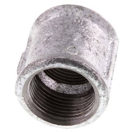 Rp 1'' Zinc plated Cast iron Round Socket 25 Bar [2 Pieces]