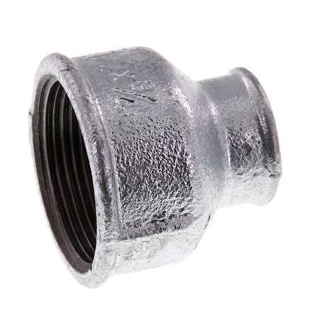 Rp 1 1/2'' x Rp 3/4'' Verzinkt Gietijzeren Ronde Sok 25 Bar