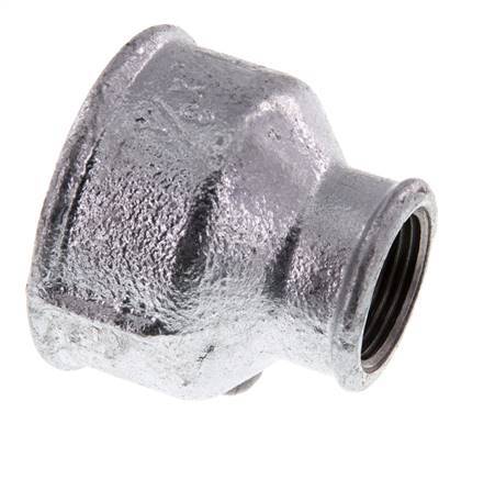 Rp 1 1/2'' x Rp 3/4'' Verzinkt Gietijzeren Ronde Sok 25 Bar