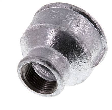 Rp 1 1/2'' x Rp 3/4'' Verzinkt Gietijzeren Ronde Sok 25 Bar