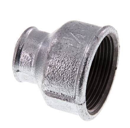 Rp 1 1/2'' x Rp 3/4'' Verzinkt Gietijzeren Ronde Sok 25 Bar
