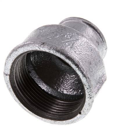 Rp 1 1/2'' x Rp 3/4'' Verzinkt Gietijzeren Ronde Sok 25 Bar
