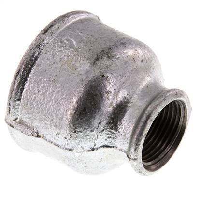 Rp 2'' x Rp 1'' Verzinkt Gietijzeren Ronde Sok 25 Bar