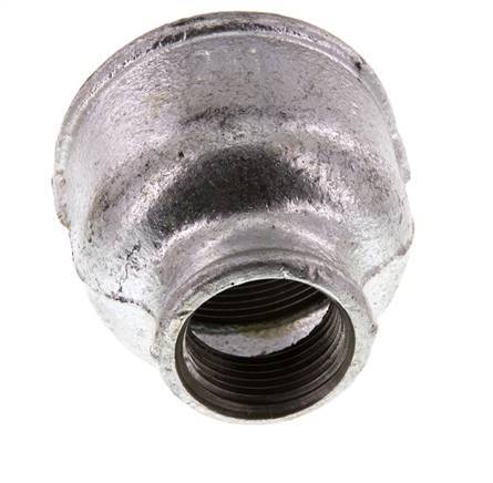 Rp 2'' x Rp 1'' Verzinkt Gietijzeren Ronde Sok 25 Bar