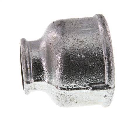 Rp 2'' x Rp 1'' Verzinkt Gietijzeren Ronde Sok 25 Bar