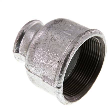 Rp 2'' x Rp 1'' Zinc plated Cast iron Round Socket 25 Bar