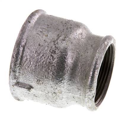 Rp 2'' x Rp 1 1/2'' Verzinkt Gietijzeren Ronde Sok 25 Bar