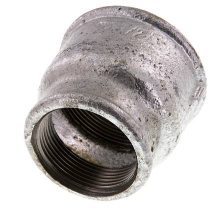 Rp 2'' x Rp 1 1/2'' Verzinkt Gietijzeren Ronde Sok 25 Bar