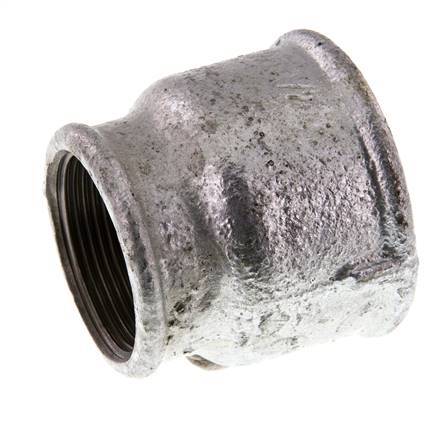 Rp 2'' x Rp 1 1/2'' Verzinkt Gietijzeren Ronde Sok 25 Bar