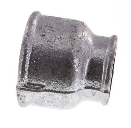 Rp 2'' x Rp 1 1/4'' Verzinkt Gietijzeren Ronde Sok 25 Bar