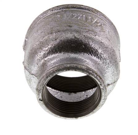 Rp 2 1/2'' x Rp 1 1/2'' Verzinkt Gietijzeren Ronde Sok 25 Bar