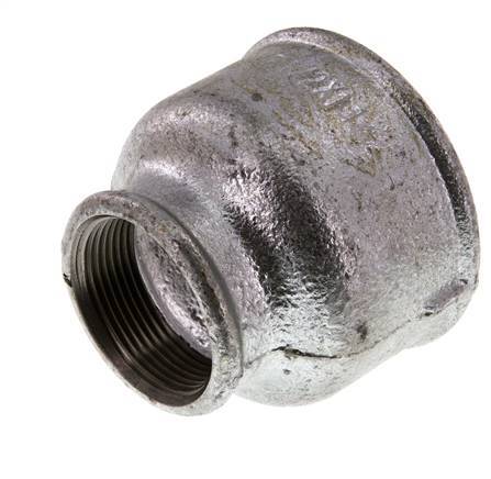 Rp 2 1/2'' x Rp 1 1/2'' Verzinkt Gietijzeren Ronde Sok 25 Bar