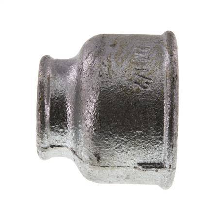 Rp 2 1/2'' x Rp 1 1/2'' Verzinkt Gietijzeren Ronde Sok 25 Bar