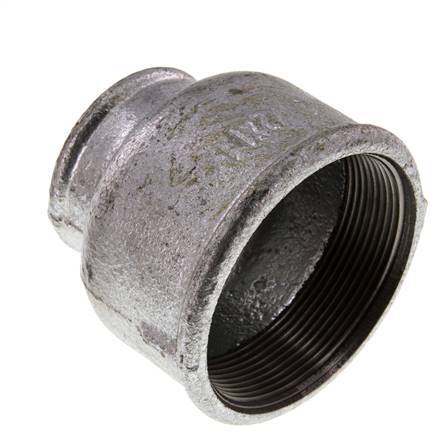 Rp 2 1/2'' x Rp 1 1/2'' Verzinkt Gietijzeren Ronde Sok 25 Bar