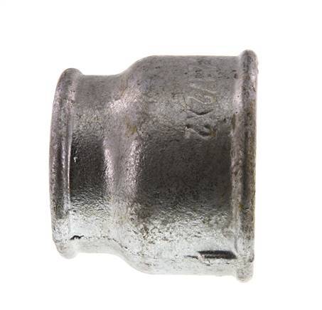 Rp 2 1/2'' x Rp 2'' Verzinkt Gietijzeren Ronde Sok 25 Bar