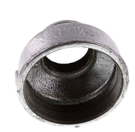 Rp 3'' x Rp 1 1/2'' Verzinkt Gietijzeren Ronde Sok 25 Bar